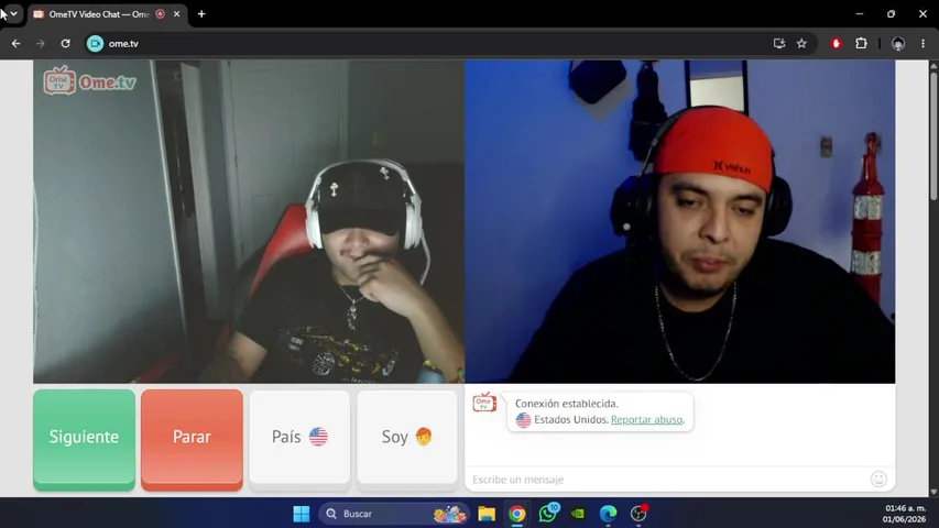 OMEGLE RANDOM MIENTRAS PISTEO JAJAJ