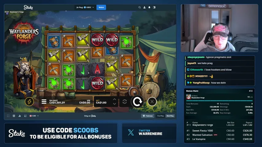 warren playing Slots & Casino - Live Casino Stream
