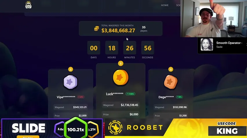 thekingandthegoat playing Slots & Casino - Live Casino Stream