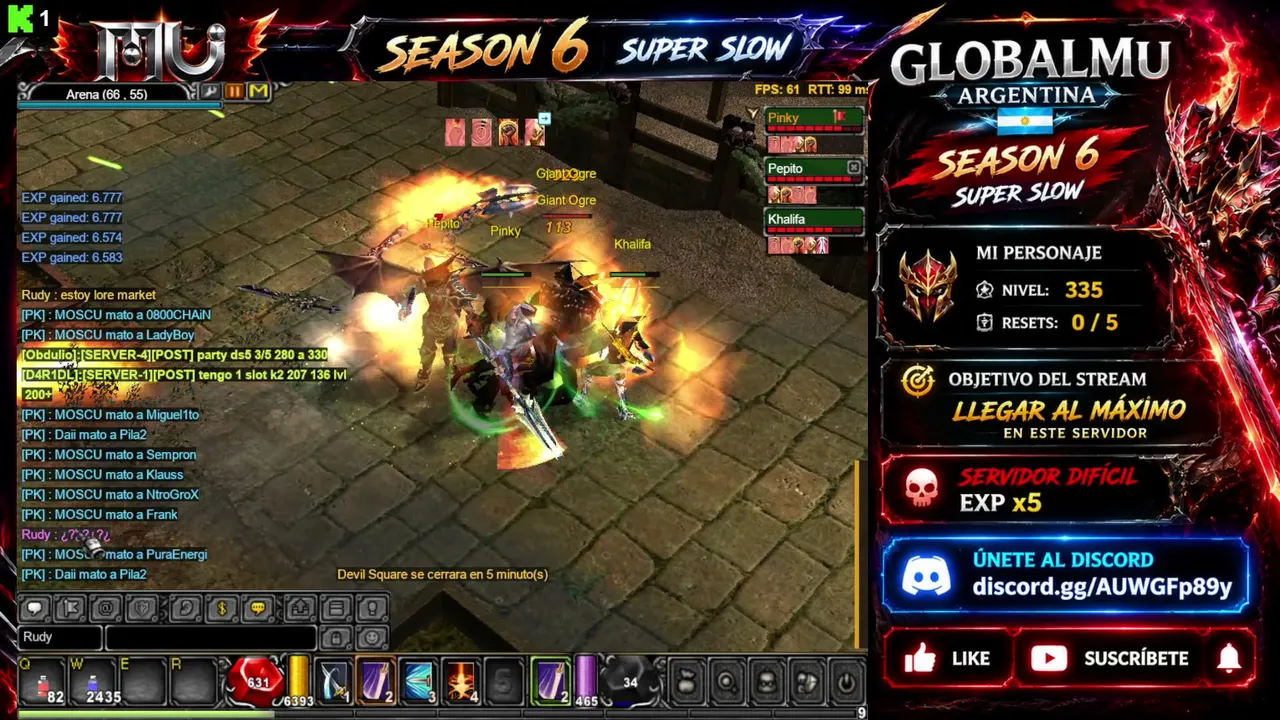 ⚔️ ¿LLEGARÉ AL RESET 5? 🔥 | MU ONLINE GLOBALMU | SEASON 6 SUPER SLOW