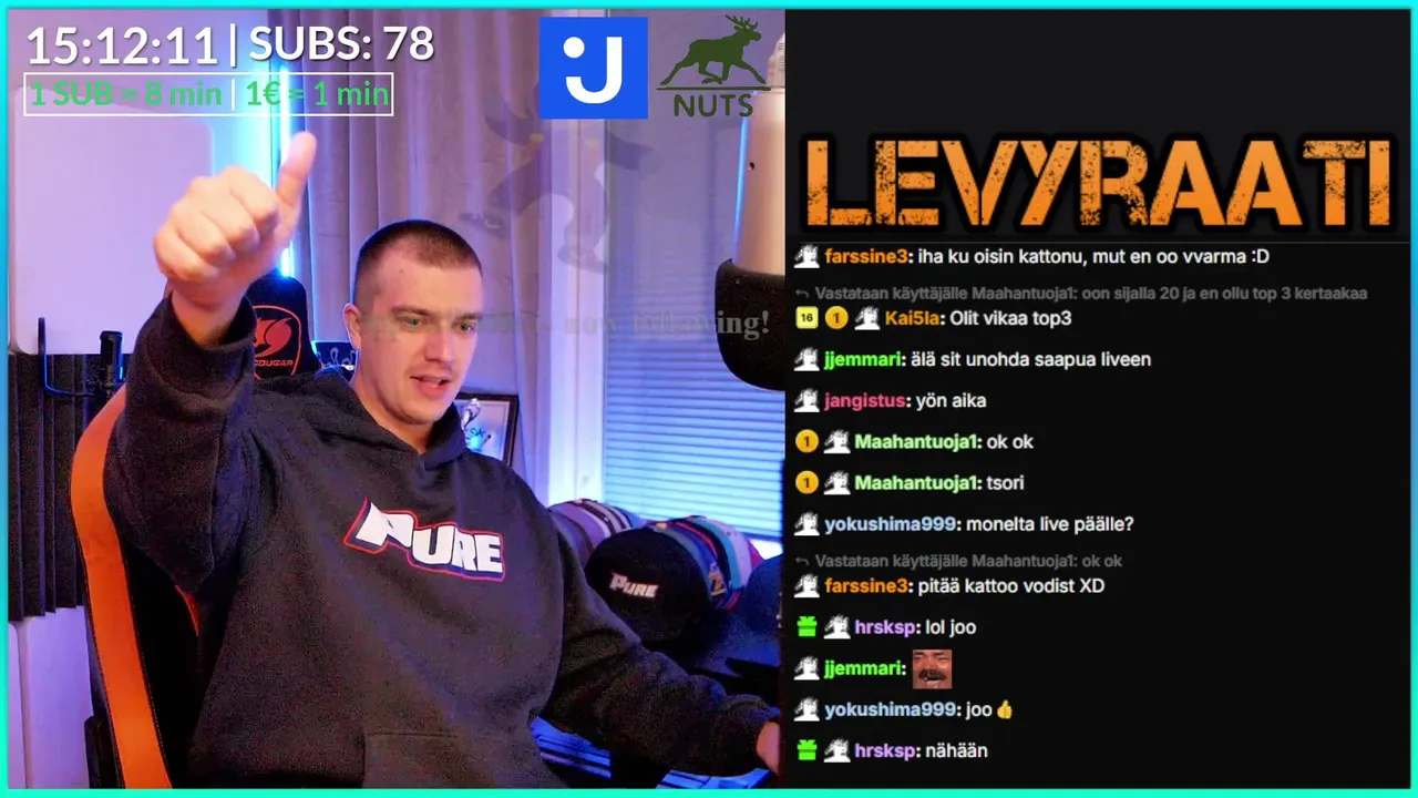 purevirallinen live