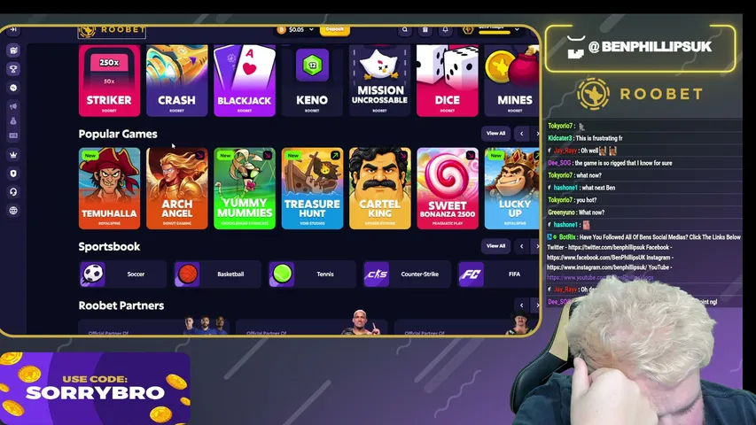 benphillips playing Slots & Casino - Live Casino Stream