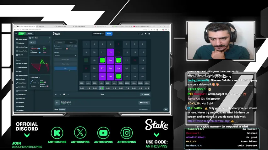 Only on stake bonus hunt and giveaways. New promotion for new user open ticket in discord