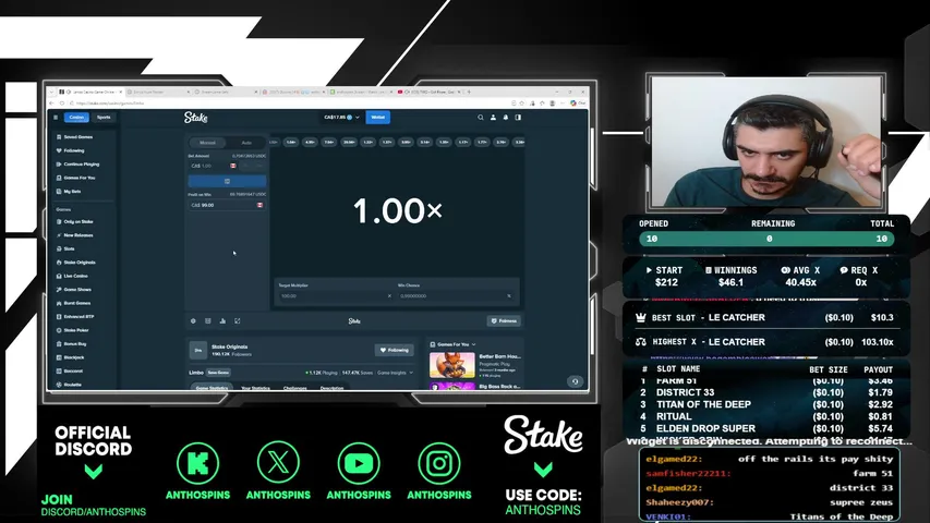 anthospins playing Slots & Casino - Live Casino Stream