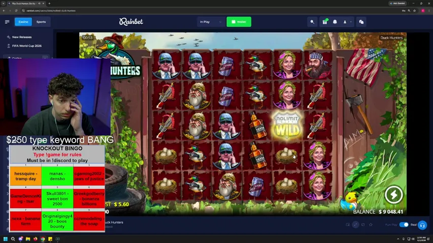 ✨$250 in Giveaways & Bingo Night! | !game !cam $50K Leaderboard !rainbet !discord 🌧️