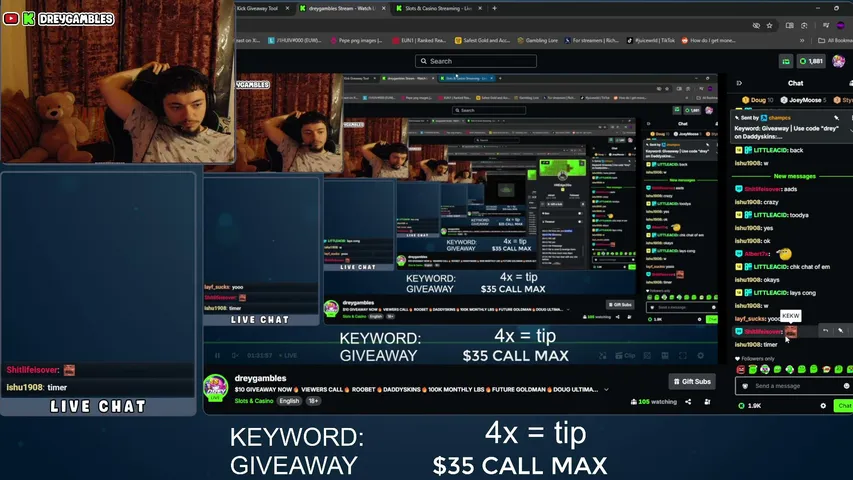 dreygambles playing Slots & Casino - Live Casino Stream
