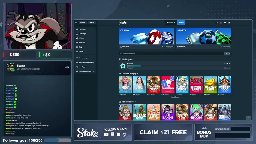 kleogambles playing Slots & Casino - Live Casino Stream