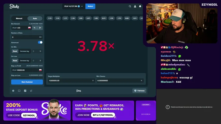 szymool playing Slots & Casino - Live Casino Stream