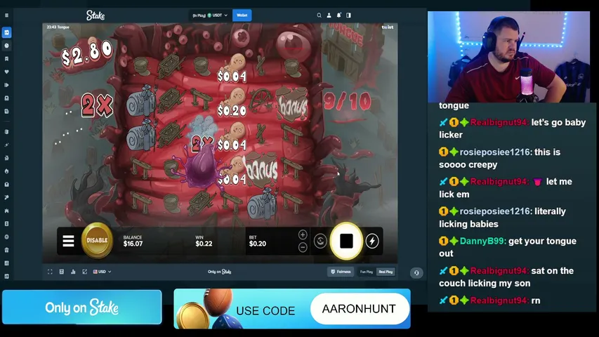 aaronhunt28 playing Slots & Casino - Live Casino Stream