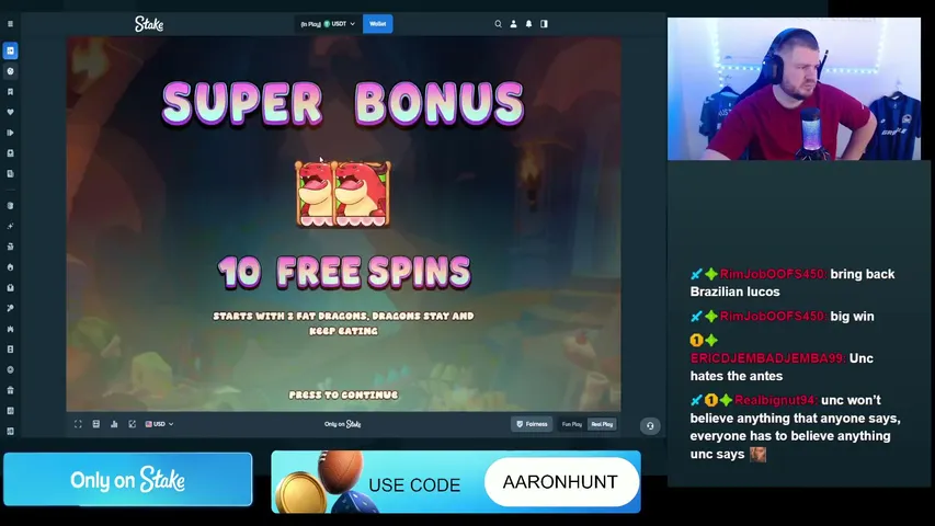 aaronhunt28 playing Slots & Casino - Live Casino Stream