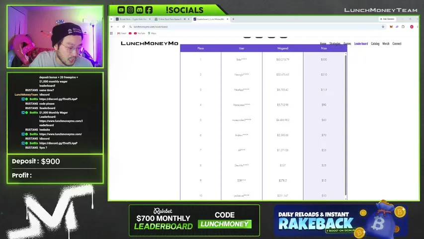 LunchMoneyTeam playing Slots & Casino - Live Casino Stream