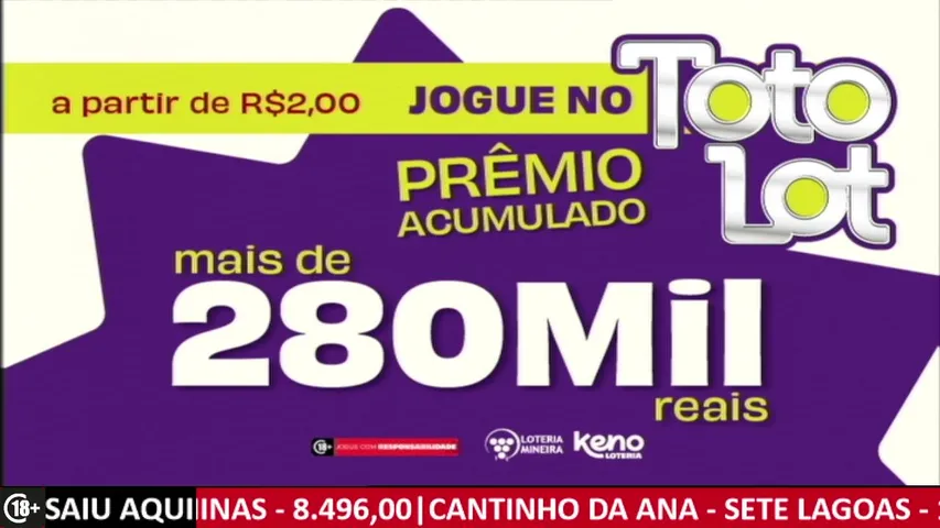 Transmissão dos jogos Keno Loteria em parceria com a Loteria Mineira