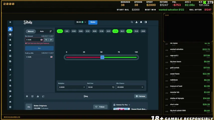 mochagambles playing Slots & Casino - Live Casino Stream