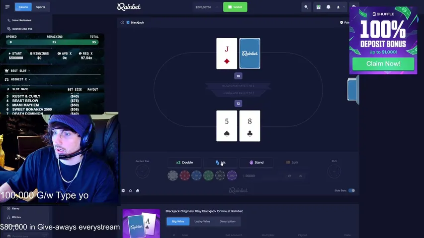 flint98 playing Slots & Casino - Live Casino Stream