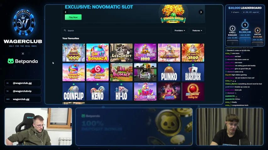 wagerclub playing Slots & Casino - Live Casino Stream