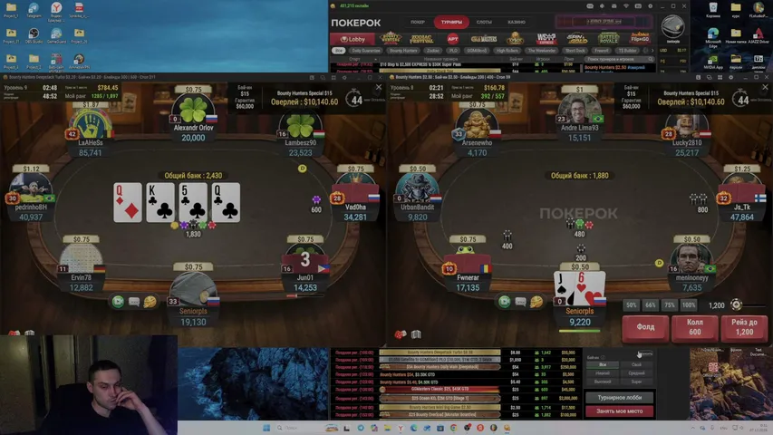 seniorplsxx playing Monopoly Poker - Live Casino Stream