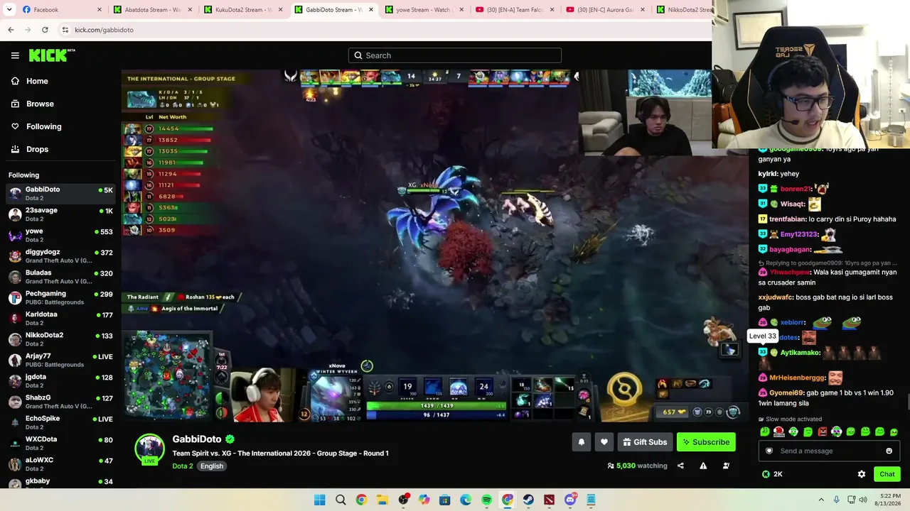 Team Spirit vs. Xtreme Gaming - The International 2026 - Group Stage - Round 1