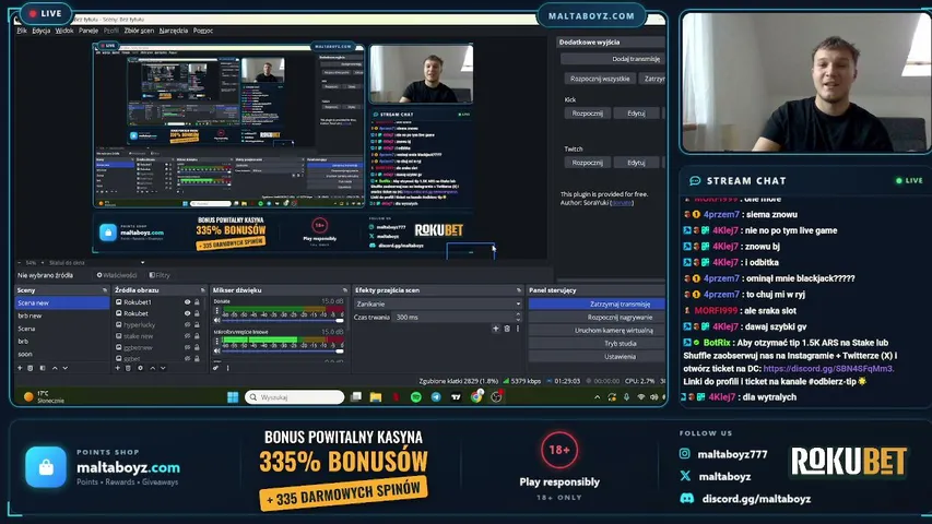 MaltaBoyz playing Slots & Casino - Live Casino Stream