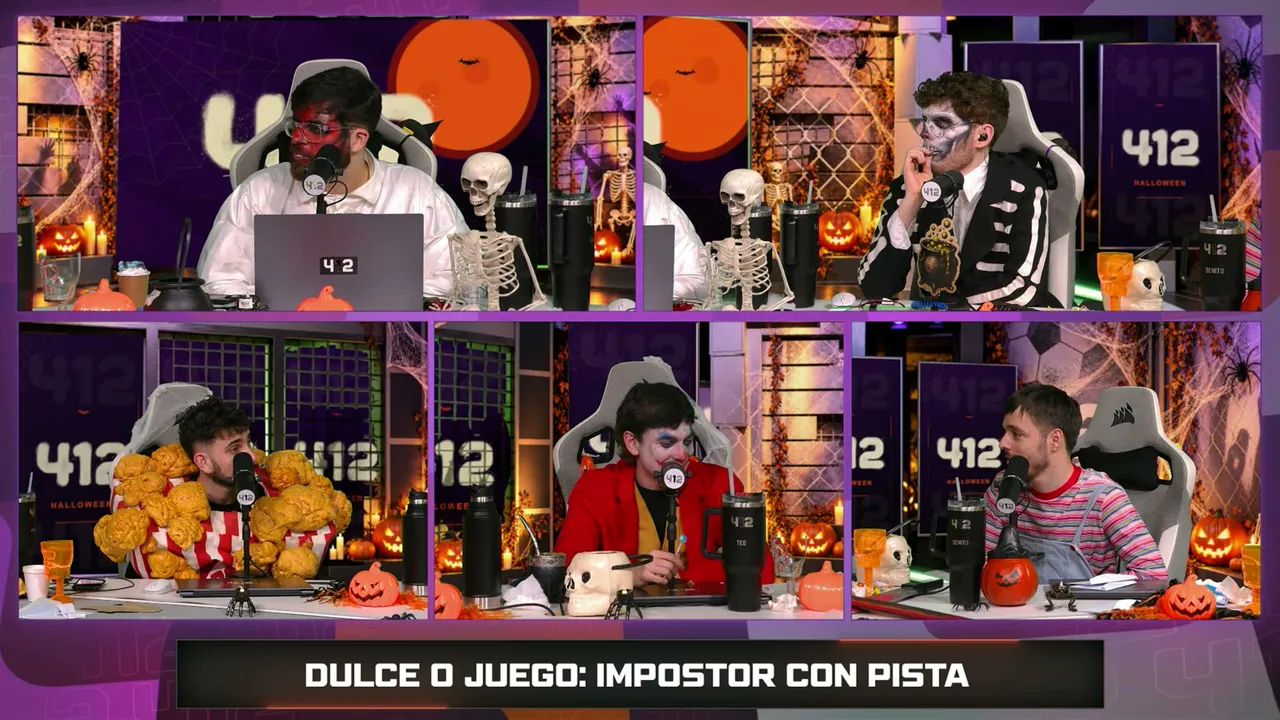 LACOBRAAA — 412 con LA COBRA, DAVOXENEIZE, TEODELIA, AGUSNETA Y BENITOSDR. DEBATE DE FUTBOL. PROGRAMA CON JUEGOS INCREIBLES. ESPECIAL HALLOWEEN.