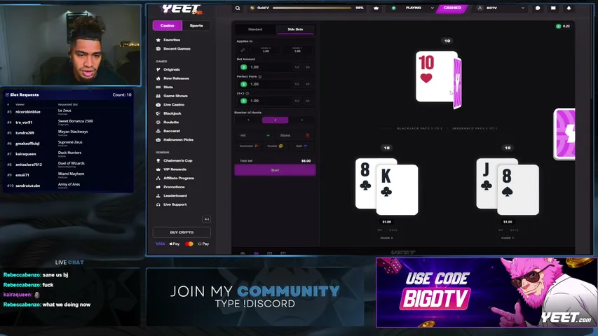 bigdgamestv playing Slots & Casino - Live Casino Stream