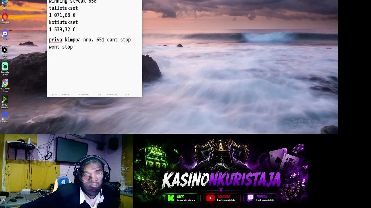 Kasinonkuristaja live