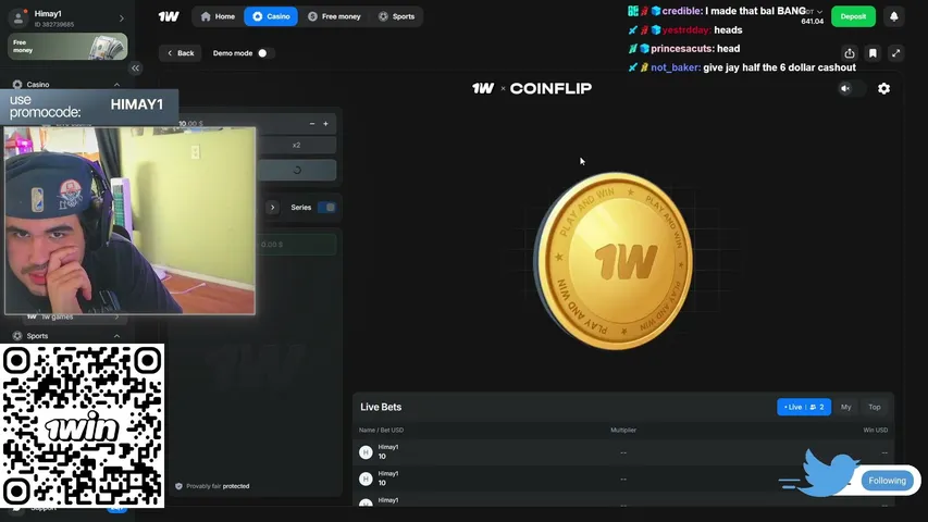 himay playing Slots & Casino - Live Casino Stream