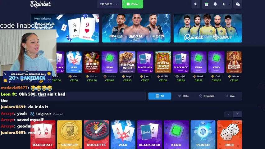 linabobeans playing Slots & Casino - Live Casino Stream