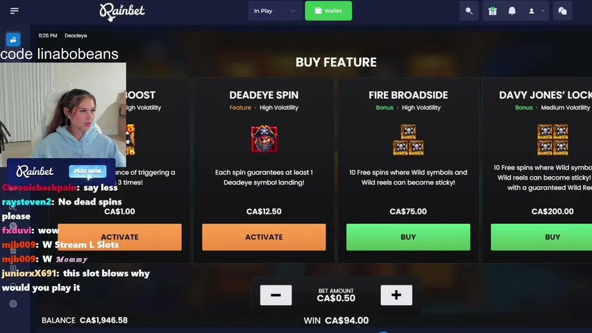 linabobeans playing Slots & Casino - Live Casino Stream