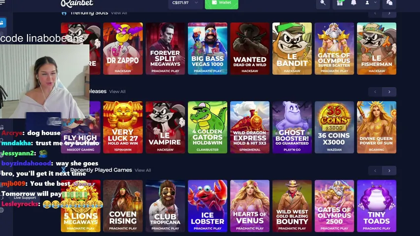 linabobeans playing Slots & Casino - Live Casino Stream