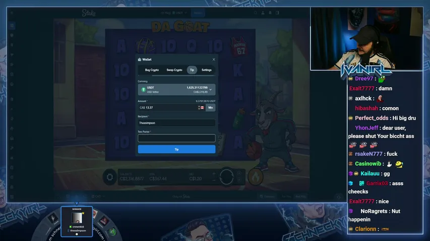 schneckyirl playing Slots & Casino - Live Casino Stream