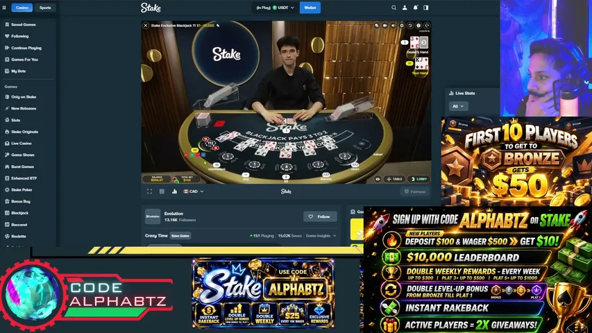 thealphakhan playing Slots & Casino - Live Casino Stream