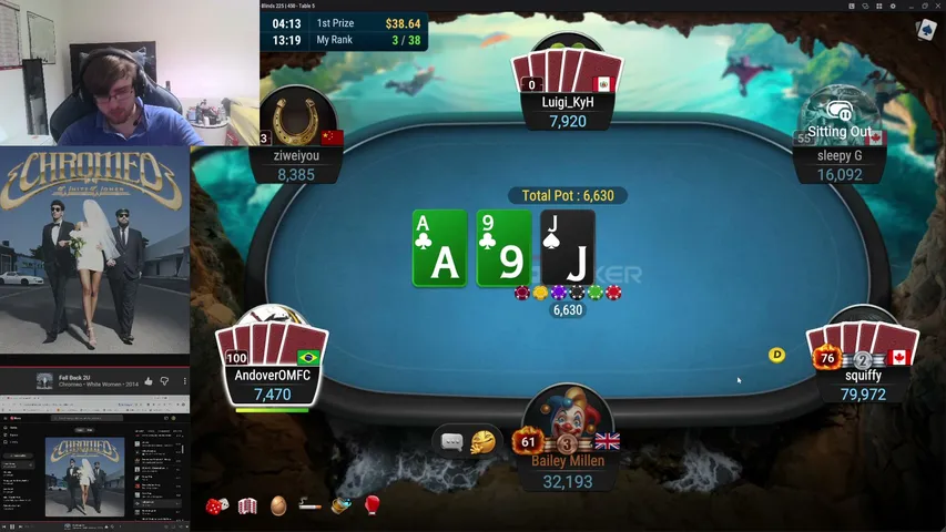 baileyking9 playing Poker - Live Casino Stream