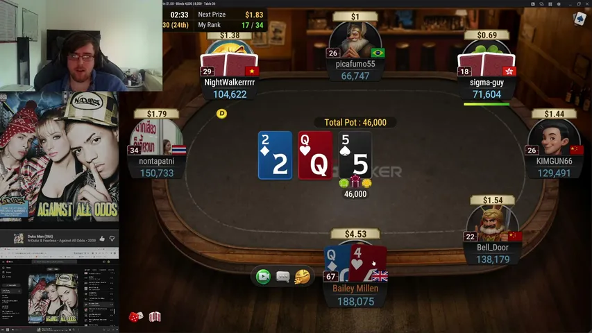 baileyking9 playing Poker - Live Casino Stream