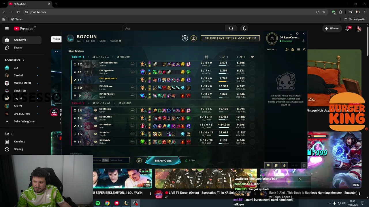 DP VS SU TCL PLAYOFF  !mağaza !kadro