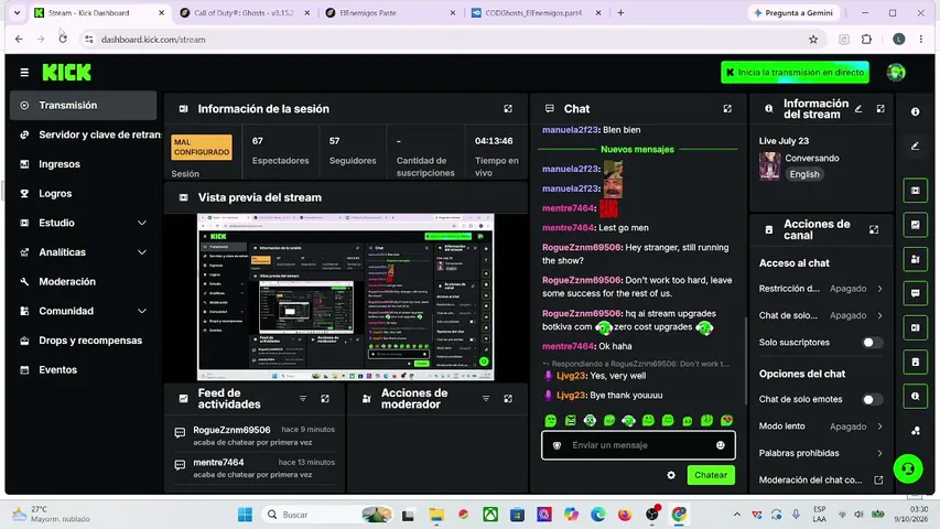 ljvg23 playing Just Chatting - Live Casino Stream