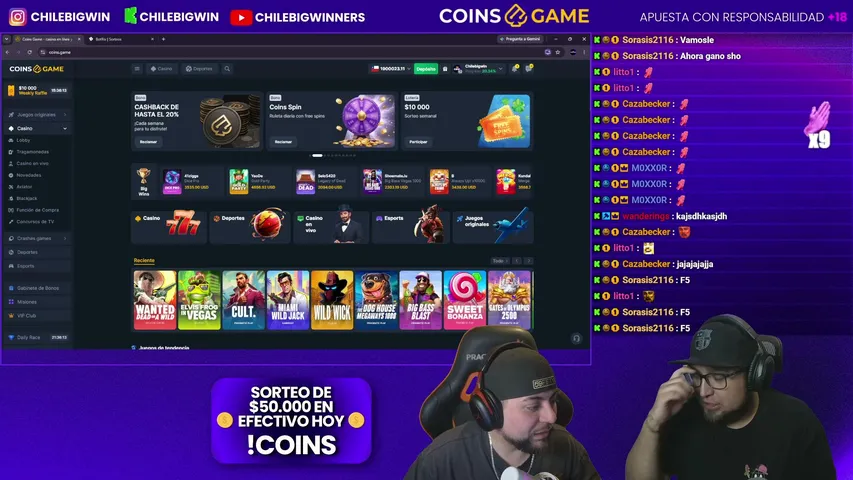 ChileBigWin playing Slots & Casino - Live Casino Stream