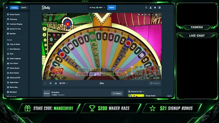 mangesh-gaming playing Slots & Casino - Live Casino Stream