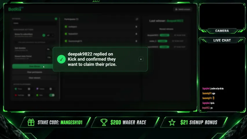 mangesh-gaming playing Slots & Casino - Live Casino Stream