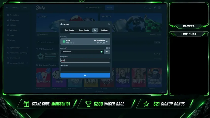 mangesh-gaming playing Slots & Casino - Live Casino Stream