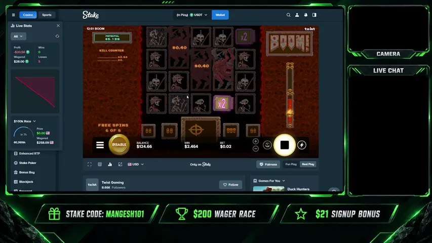 mangesh-gaming playing Slots & Casino - Live Casino Stream