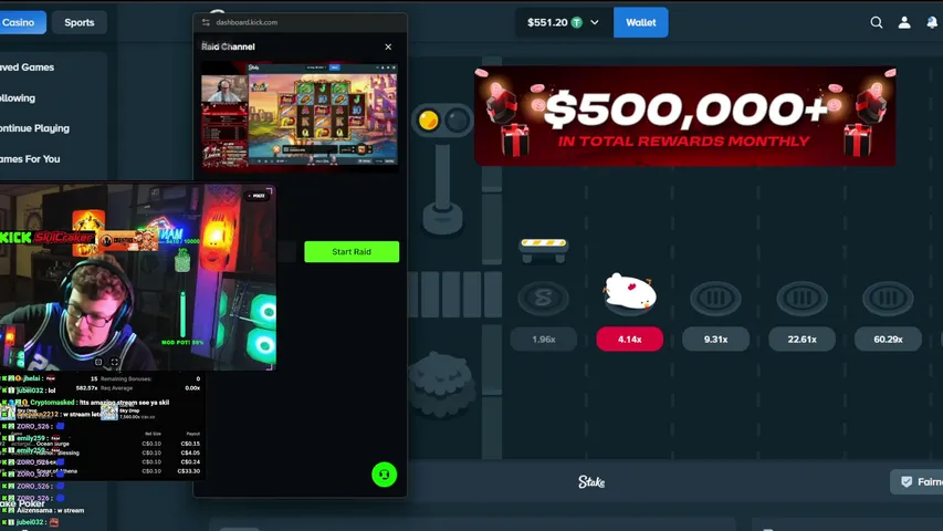 SkilCraker playing Slots & Casino - Live Casino Stream