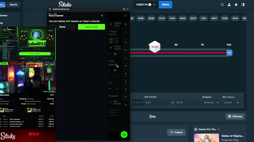 SkilCraker playing Slots & Casino - Live Casino Stream