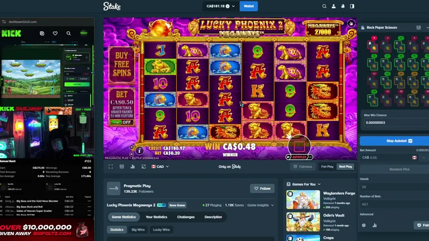 SkilCraker playing Slots & Casino - Live Casino Stream