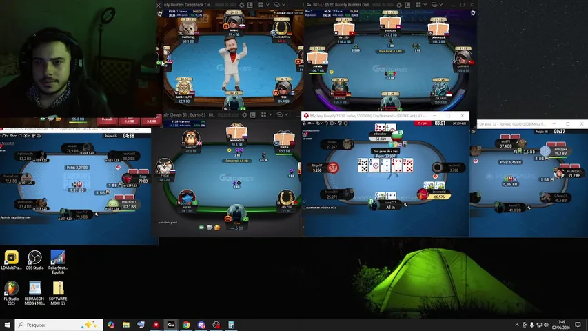 grind day! terçou. abi 3$ jogador de time! quebrando micro stacks! bora bora