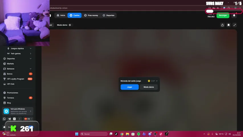 luisanarojas_01 playing Slots & Casino - Live Casino Stream