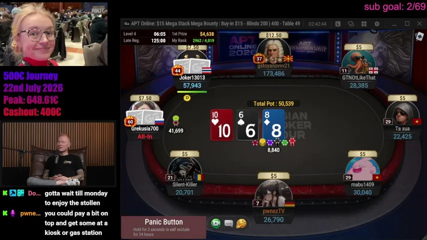 weekend poker | 100k tourney later