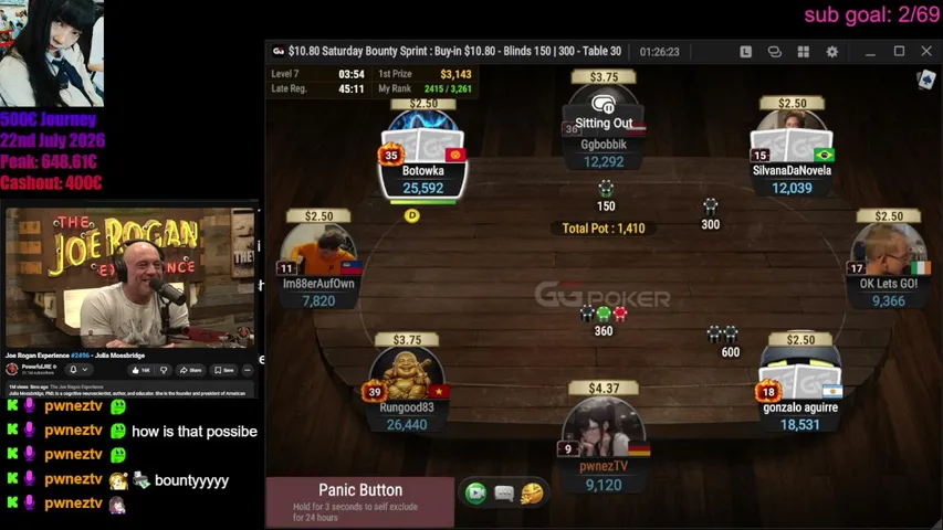 pwneztv playing Poker - Live Casino Stream