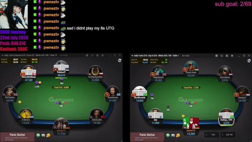 pwneztv playing Poker - Live Casino Stream