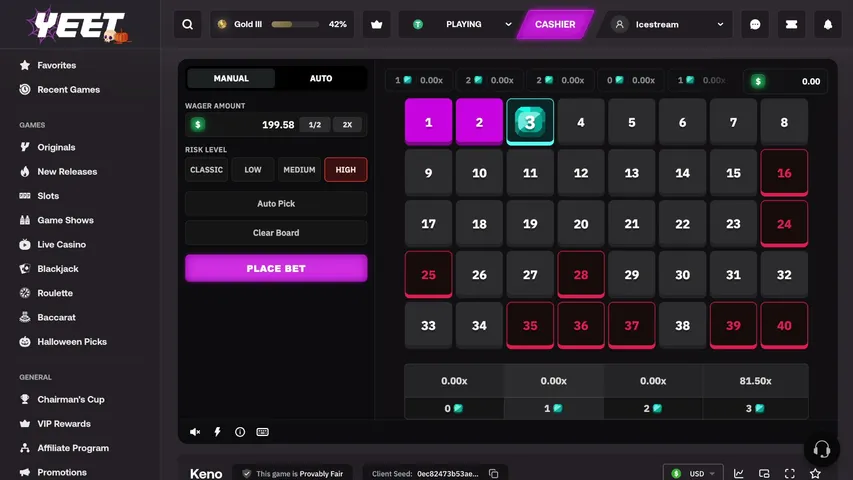 moneymanicee playing Slots & Casino - Live Casino Stream