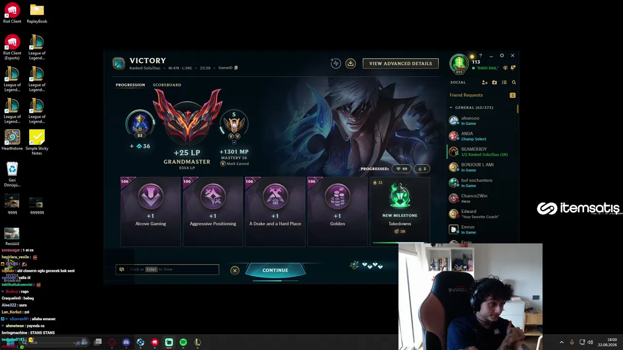 BIG 113 ✅ EMEA ✅ 2350lp soloq ✅ - !itemsatis